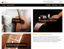 Tablet Screenshot of gitaaropmaat.nl